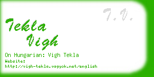 tekla vigh business card